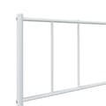 Miniatyrbillede 9 af 10: vidaXL sengeramme med sengegavl 80x200 cm metal hvid