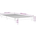 Miniatyrbilde 9 av 9: vidaXL Sengeramme svart 100x200 cm konstruert tre