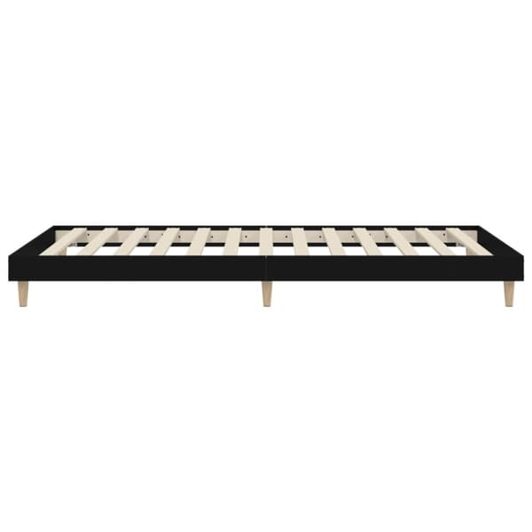 vidaXL Sengeramme svart 90x200 cm konstruert tre