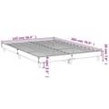 Miniatyrbillede 9 af 9: vidaXL sengeramme 140x200 cm uden madras konstrueret træ brunt eg