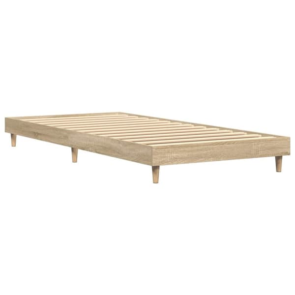 vidaXL Sengeramme sonoma eik 75x190 cm konstruert tre
