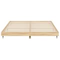 Miniatyrbilde 6 av 9: vidaXL Sengeramme sonoma eik 200x200 cm konstruert tre