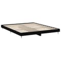 Miniatyrbilde 5 av 9: vidaXL Sengeramme svart 120x200 cm konstruert tre