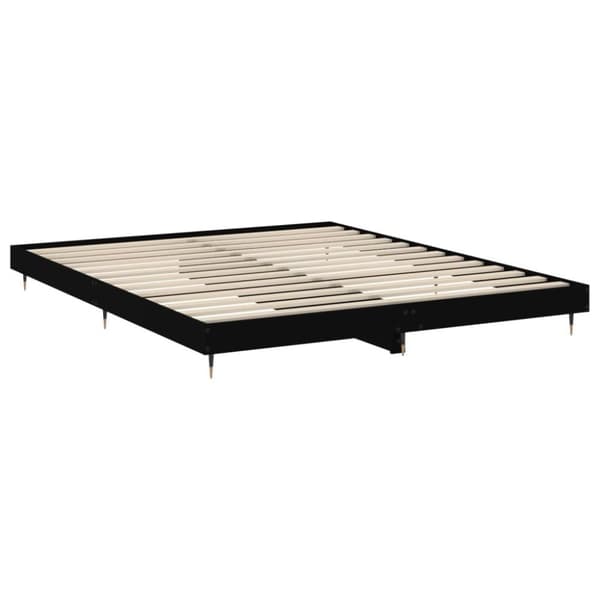 vidaXL Sengeramme svart 120x200 cm konstruert tre