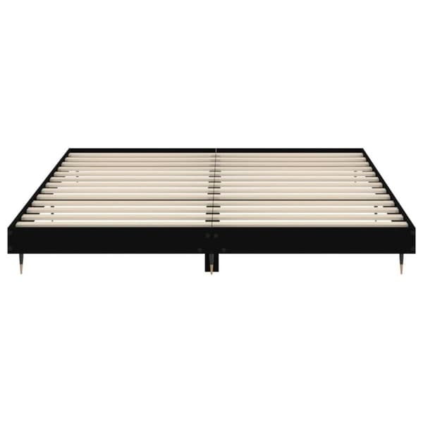 vidaXL Sengeramme svart 120x200 cm konstruert tre