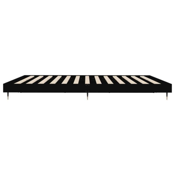 vidaXL Sengeramme svart 120x200 cm konstruert tre