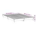 Miniatyrbillede 9 af 9: vidaXL sengeramme 140x200 cm uden madras konstrueret træ sonoma-eg
