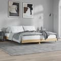 Miniatyrbillede 2 af 9: vidaXL sengeramme 140x200 cm uden madras konstrueret træ sonoma-eg