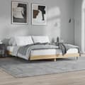 Miniatyrbillede 5 af 11: vidaXL sengeramme 150x200 cm uden madras konstrueret træ sonoma-eg