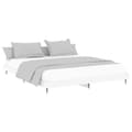 Miniatyrbilde 4 av 11: vidaXL Sengeramme hvit 120x200 cm konstruert tre