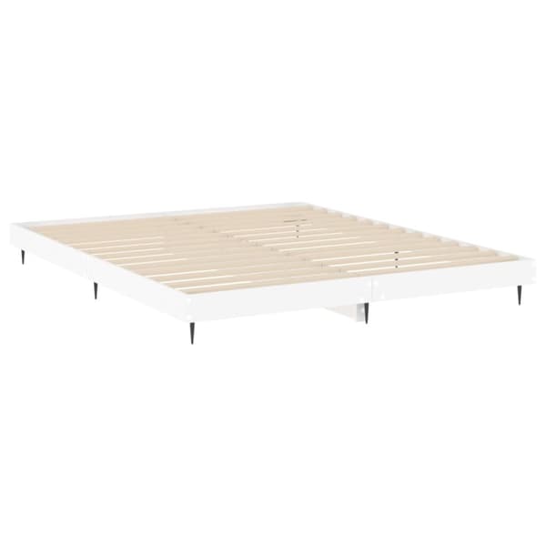 vidaXL Sengeramme hvit 120x200 cm konstruert tre