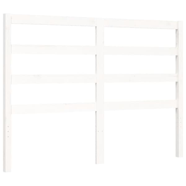 vidaXL sengeramme uden madras 120x200 cm massivt fyrretræ hvid