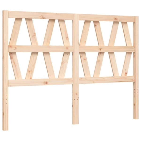 vidaXL Sengeramme med hodegavl 140x190 cm heltre