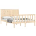 Miniatyrbilde 3 av 11: vidaXL Sengeramme med hodegavl 120x200 cm heltre