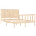 Miniatyrbilde 5 av 11: vidaXL Sengeramme med hodegavl 120x200 cm heltre