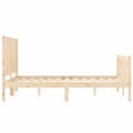 Miniatyrbilde 7 av 11: vidaXL Sengeramme med hodegavl 120x200 cm heltre