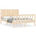 Miniatyrbilde 1 av 11: vidaXL Sengeramme med hodegavl 120x200 cm heltre