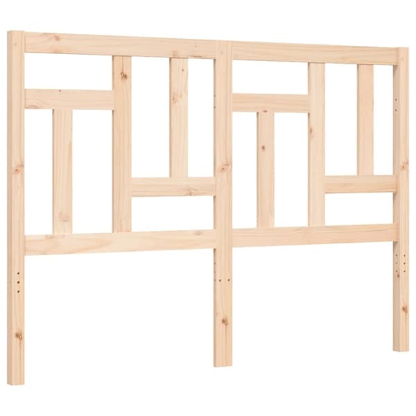 vidaXL sengeramme med sengegavl 140x190 cm massivt træ