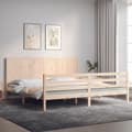 Pikkukuva 2 / 11: vidaXL Sängynrunko päädyllä 200x200 cm täysi puu