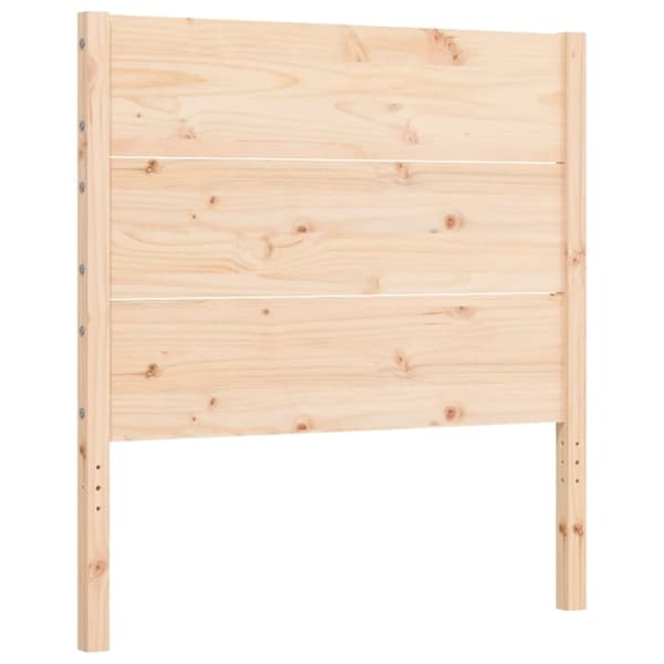 vidaXL Sengeramme med hodegavl 90x200 cm heltre