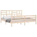 Miniatyrbilde 4 av 11: vidaXL Sengeramme med hodegavl 200x200 cm heltre