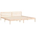 Miniatyrbilde 8 av 11: vidaXL Sengeramme med hodegavl 200x200 cm heltre