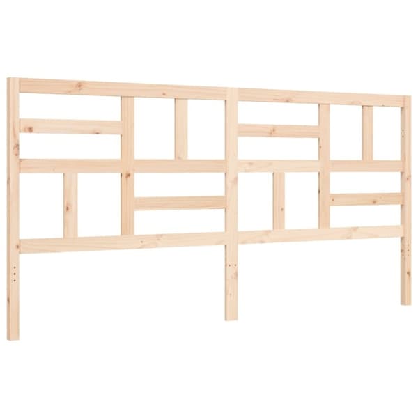 vidaXL Sengeramme med hodegavl 200x200 cm heltre
