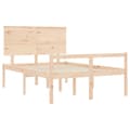 Miniatyrbilde 6 av 11: vidaXL Sengeramme med hodegavl 4FT small double heltre