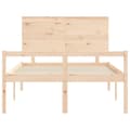 Miniatyrbilde 7 av 11: vidaXL Sengeramme med hodegavl 4FT small double heltre