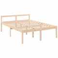 Miniatyrbilde 10 av 11: vidaXL Sengeramme med hodegavl 4FT small double heltre