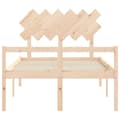 Miniatyrbilde 7 av 11: vidaXL Sengeramme med hodegavl 4FT small double heltre