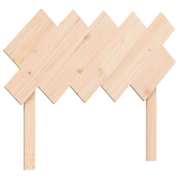 vidaXL sengeramme med sengegavl 100x200 cm massivt træ