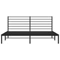 Miniatyrbillede 6 af 10: vidaXL sengeramme med sengegavl 180x200 cm metal sort