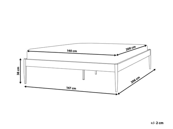 Sengeramme Sort Metal 160 x 200 cm Krydsfiner Lameller Industriel Minimalistisk