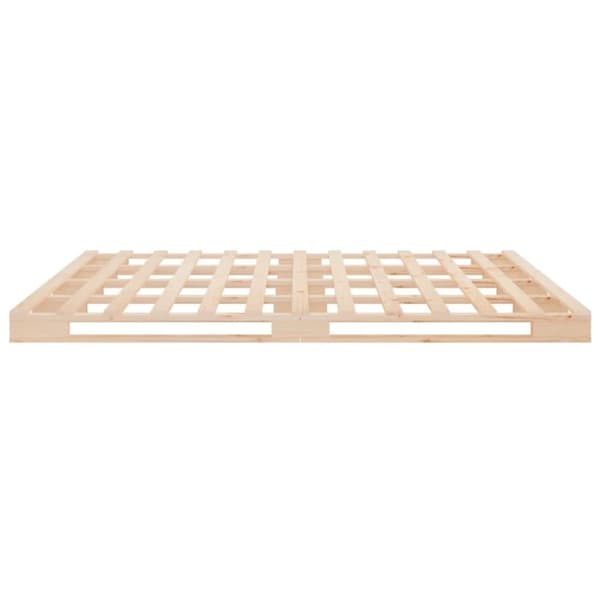 vidaXL sengeramme 120x190 cm Small Double massivt fyrretræ