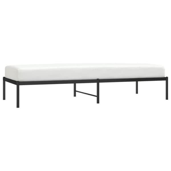 vidaXL Metallinen sängynrunko musta 80x200 cm