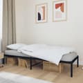 Miniatyrbilde 7 av 7: vidaXL Sengeramme i metall svart 80x200 cm