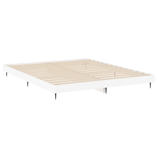 vidaXL Sängram vit 180x200 cm konstruerat trä