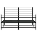 Miniatyrbilde 5 av 10: vidaXL Sengeramme i metall med hode- og fotgavl svart 120x200 cm