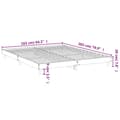 Miniatyrbillede 9 af 9: vidaXL sengeramme 160x200 cm uden madras konstrueret træ brunt eg