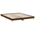 Pikkukuva 6 / 10: vidaXL Sängynrunko ilman patjaa ruskea tammi 120x200 cm tekninen puu