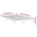 Pikkukuva 10 / 10: vidaXL Sängynrunko ilman patjaa ruskea tammi 120x200 cm tekninen puu