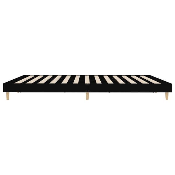vidaXL Sengeramme svart 120x200 cm konstruert tre
