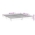 Pikkukuva 8 / 9: vidaXL Sängynrunko musta 200x200 cm tekninen puu