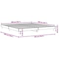 Miniatyrbillede 9 af 9: vidaXL sengestel 200x200 cm konstrueret træ sonoma-eg