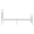 Miniatyrbilde 6 av 10: vidaXL Sengeramme i metall med hode- og fotgavl hvit 80x200 cm
