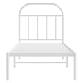 Miniatyrbillede 5 af 10: vidaXL sengeramme med sengegavl 75x190 cm metal hvid
