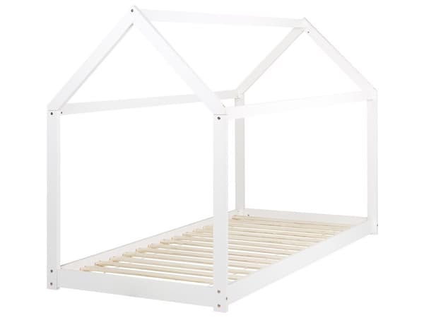 Børneseng Hvid Fyrretræ 90 x 200 cm Seng til Børneværelse