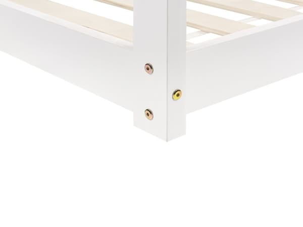 Børneseng Hvid Fyrretræ 90 x 200 cm Seng til Børneværelse