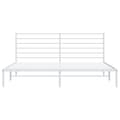Miniatyrbilde 5 av 10: vidaXL Sengeramme i metall med sengegavl hvit 180x200 cm